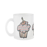 geeky plaid cupcake mug