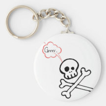 Geeky Skull Key Chain