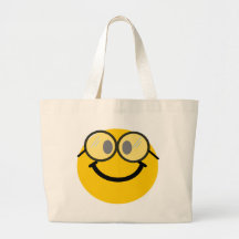 Geeky smiley tote bag