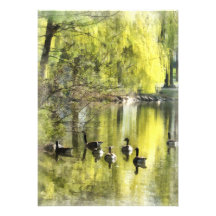 Geese by Willow Invitation