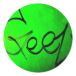 Geez Round Sticker