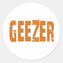Geezer Round Stickers