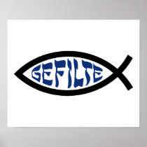 Gefilte Jesus Fish Posters