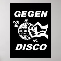 Gegen Disco Posterdrucke