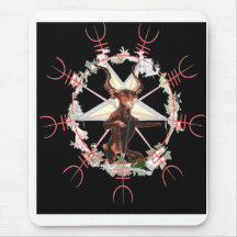 Gehörter Gott, Ziegenbock, Satan Mauspad