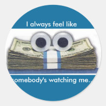 geicomoney autocollants ronds