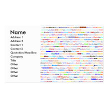 Geir Text Design II Profile/Business Card