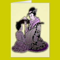 Geisha argenté cartes