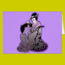 Geisha argenté cartes