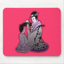 Geisha argenté tapis de souris