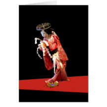 Geisha Greeting Card
