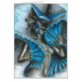 Geisha in blue cards