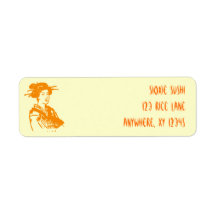 Geisha Return Address Label