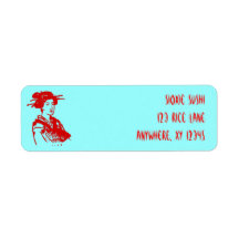 Geisha Return Address Label