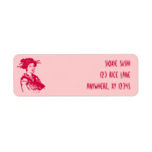 Geisha Return Address Labels