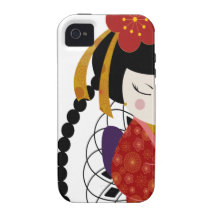 Geisha rouge coque Case-Mate iPhone 4