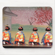 Geisha Row Mouse Pad