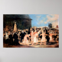 Geissler procession by Francisco de Goya Poster