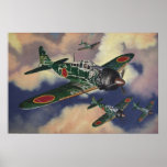 'Gekitsui- O' - oil painting by R. McSpadden posters