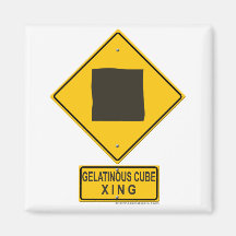 Gelatinous Cube XING Fridge Magnet