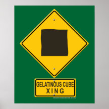 Gelatinous Cube XING Posters