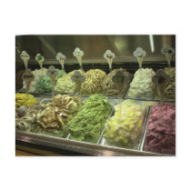 Gelato in Venice Postcard