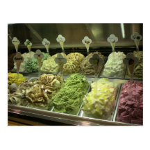 Gelato in Venice Postcard