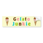 Gelato Junkie Bumper Stickers