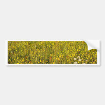Gelbe Sommerwiese Auto Sticker