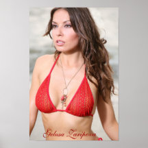 Gelusa Zaripova - Red Swimsuit Poster