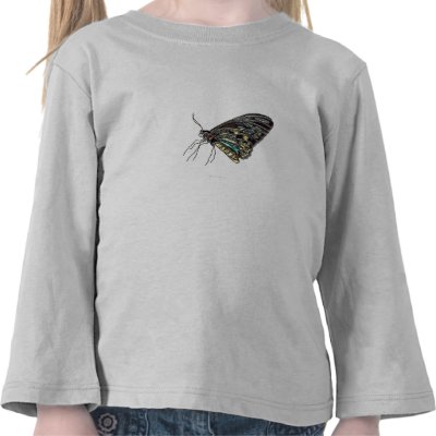 Gem Black Butterfly Tshirt by Rockangel1