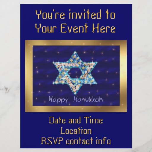 Gem decorated Star of David Flyer