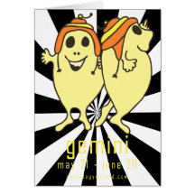 Gemini Birthday Card