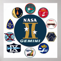 Gemini Commemorative Logo Posters