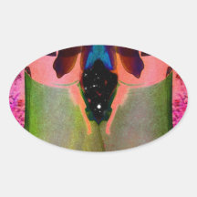 Gemini Fantasy Oval Sticker