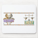 Gemini Libra zodiac Mouse Pads