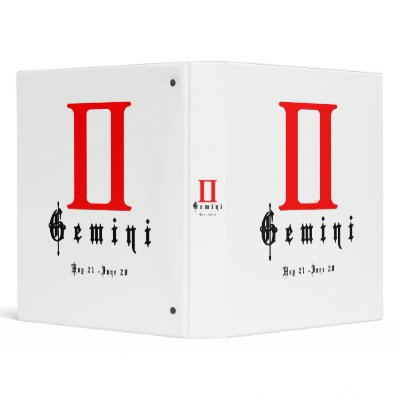Gemini Mai 21 - June 20 Binder by ab_photodesigner