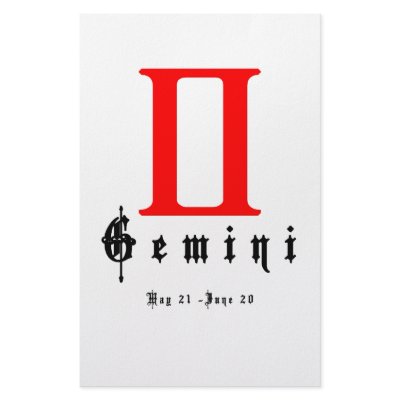 Gemini Mai 21 - June 20 Custom Stationery by ab_photodesigner