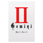 Gemini Mai 21 - June 20 stationery