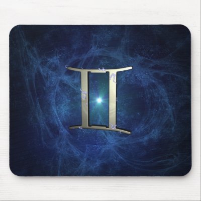 Gemini Mouse Mat by packratgraphics