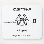 Gemini Personalized Mouse Pad