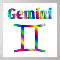 Gemini Rainbow Poster