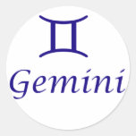 Gemini Round Sticker