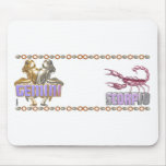 Gemini Scorpio zodiac Mousepads