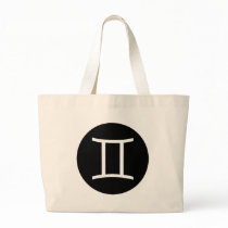 Gemini Symbol Tote Bags