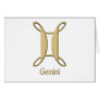 Gemini symbol greeting card