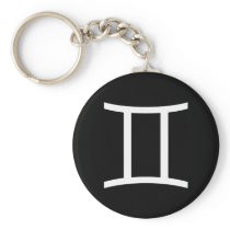 Gemini Symbol Key Chains