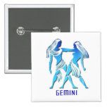 Gemini Twins Pin buttons