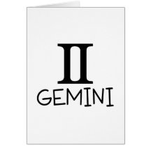Gemini with Symbol Card