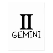 Gemini with Symbol Post Cards